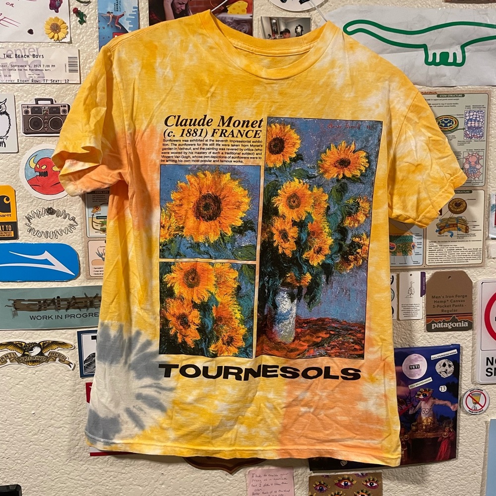 Monet Sunflower Tie Dye